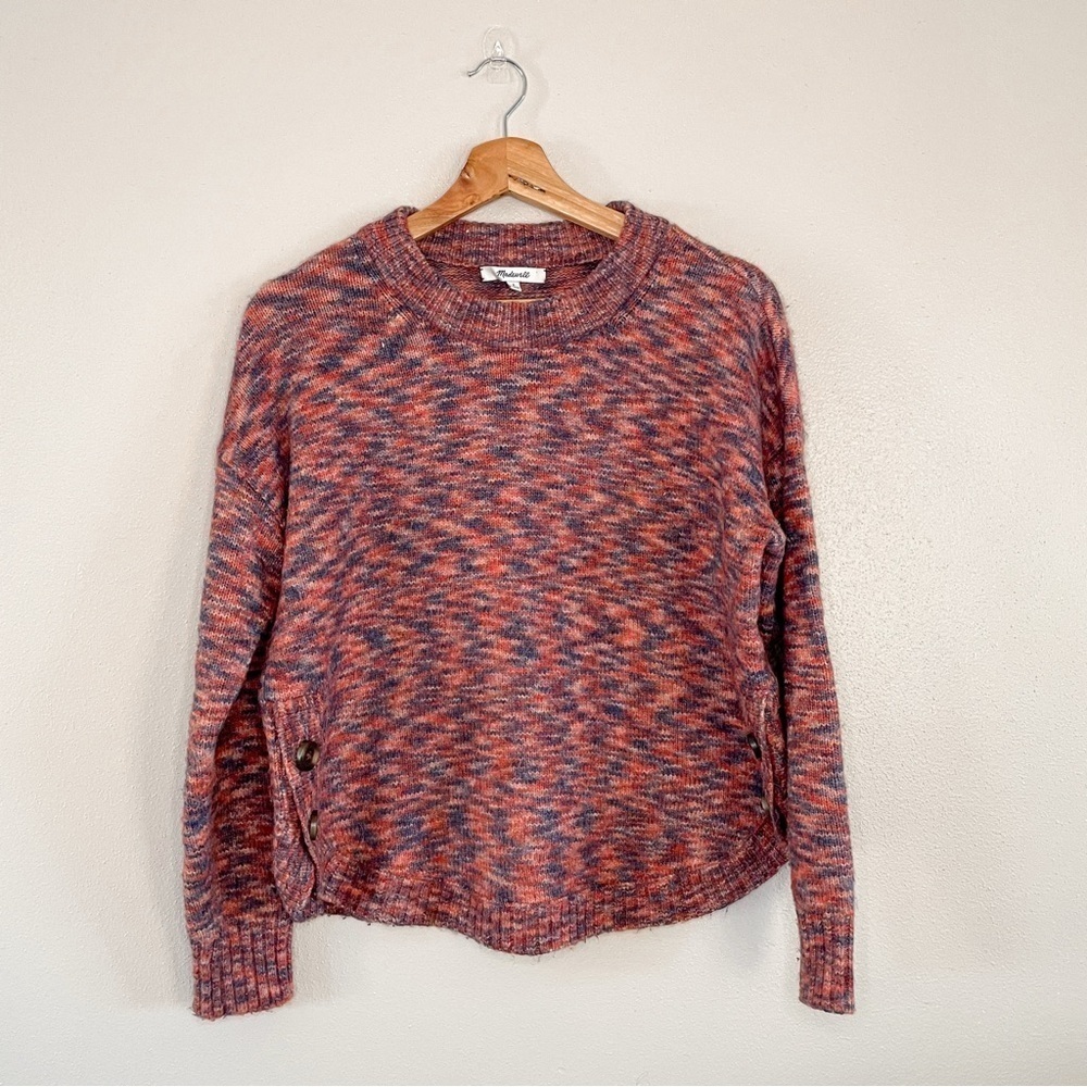 Madewell |‎ Space-dyed Birchmont Side-Button Pullover Sweater